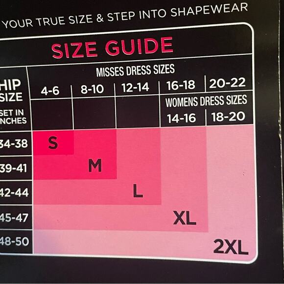 Maidenform All in One Shapes Firm Black Body Shaper XL‎ NWT - Picture 7 of 11